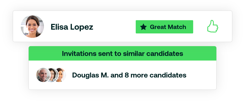 ZipRecruiter's candidate rating feature